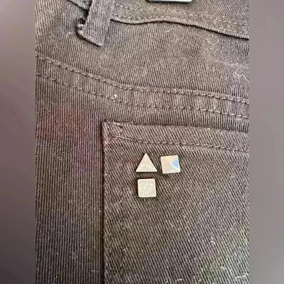 Y2K Womens Echo Red Navy Jeans Size 15 Straight Low Rise Stretch - Picture 6 of 6